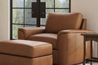 Henry Leather Chair and Ottoman